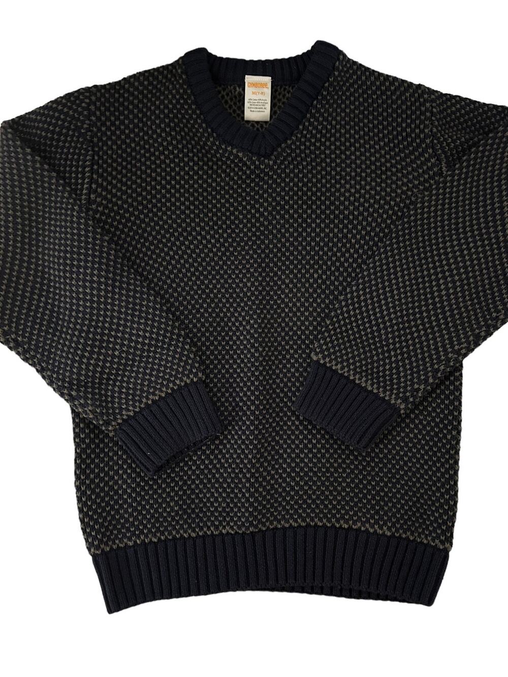 Gymboree Navy Blue Vneck Sweater 7/8